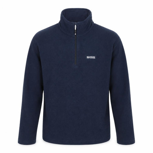 Regatta Men’s Navy L 1/4 Zip Fleece Sweatshirt High Neck Outdoor