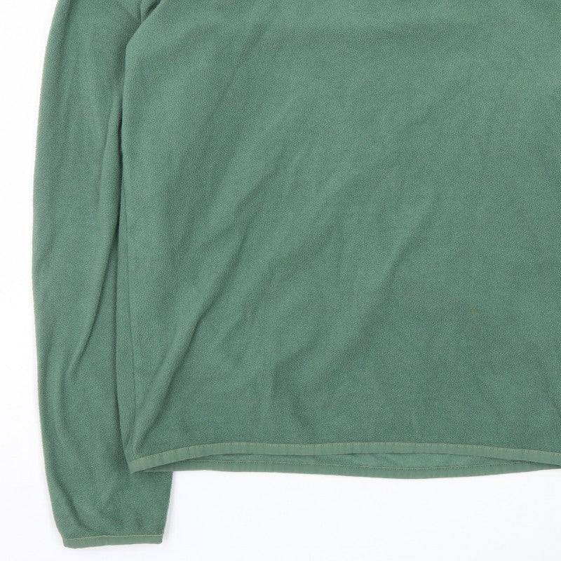 The North Face Men’s Green S 1/4 Zip Fleece Pullover Sweatshirt