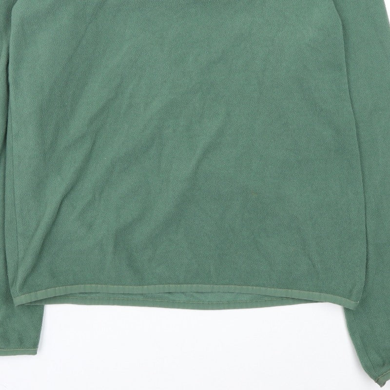 The North Face Men’s Green S 1/4 Zip Fleece Pullover Sweatshirt