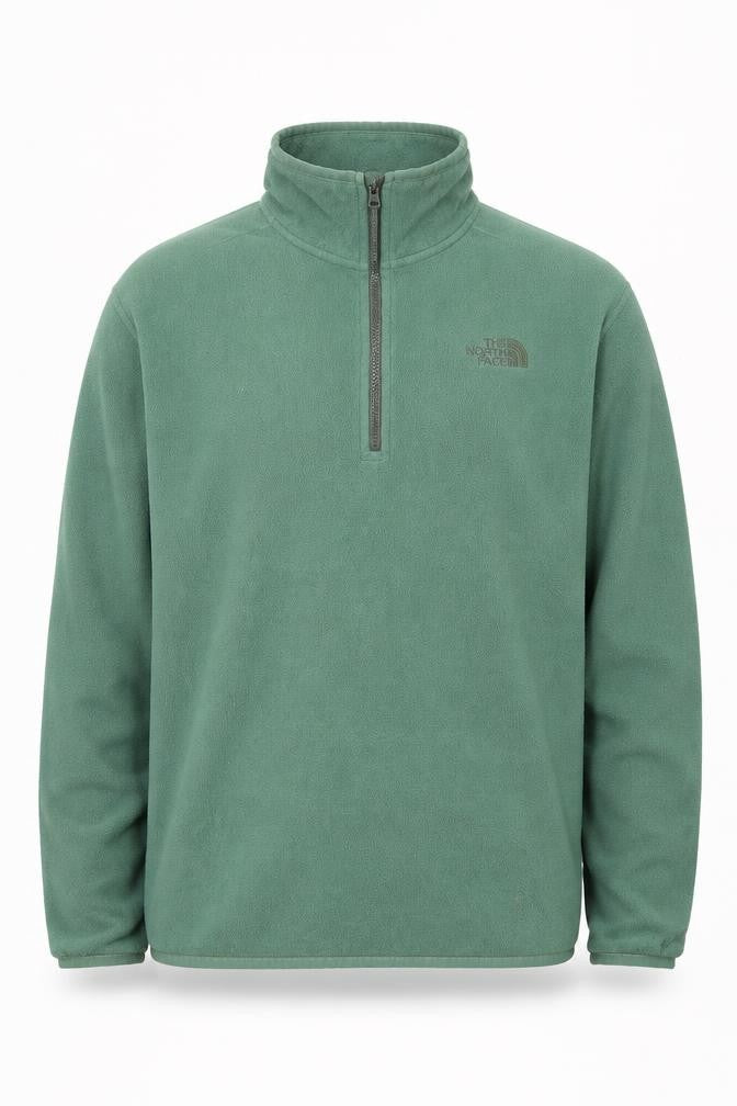 The North Face Men’s Green S 1/4 Zip Fleece Pullover Sweatshirt