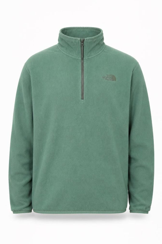 The North Face Men’s Green S 1/4 Zip Fleece Pullover Sweatshirt