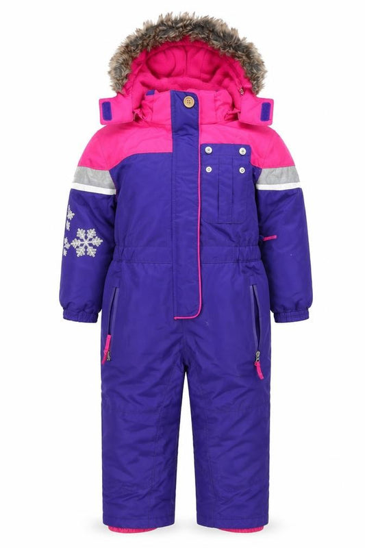 Nevica Girls Multicoloured 3-4 Years Ski Snowsuit Hooded Reflective
