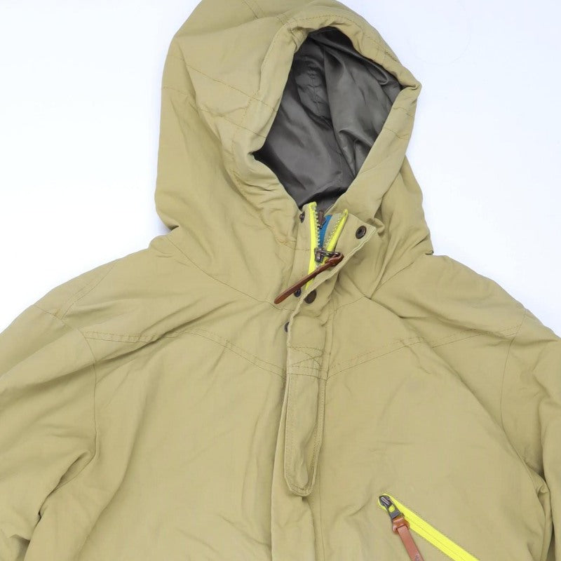 Bench Men's Beige XL Hooded Parka Jacket Full Zip