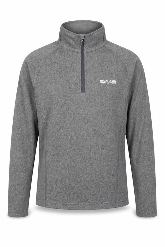 Regatta Men’s Grey S 1/4 Zip Fleece Sweatshirt Outdoor Logo