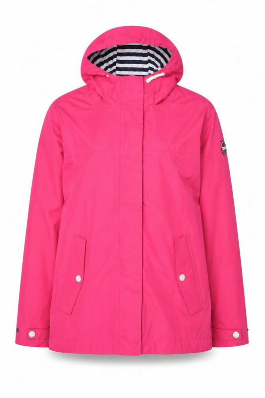 Regatta Girls Pink 14 Years Hooded Waterproof Rain Jacket Lined