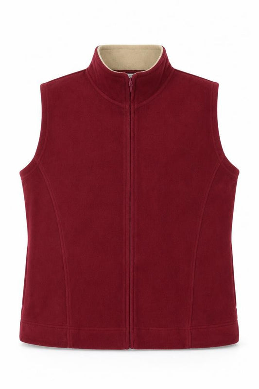 EWM Unisex Adults Red XL Fleece Bodywarmer Full Zip Waistcoat