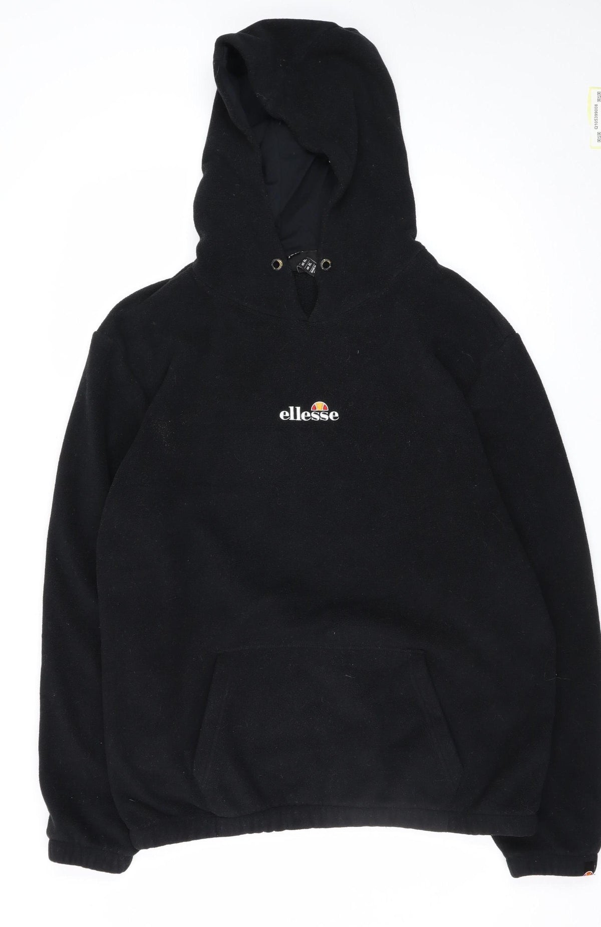 Ellesse Men’s Black XL Pullover Hoodie Logo Fleece Lined