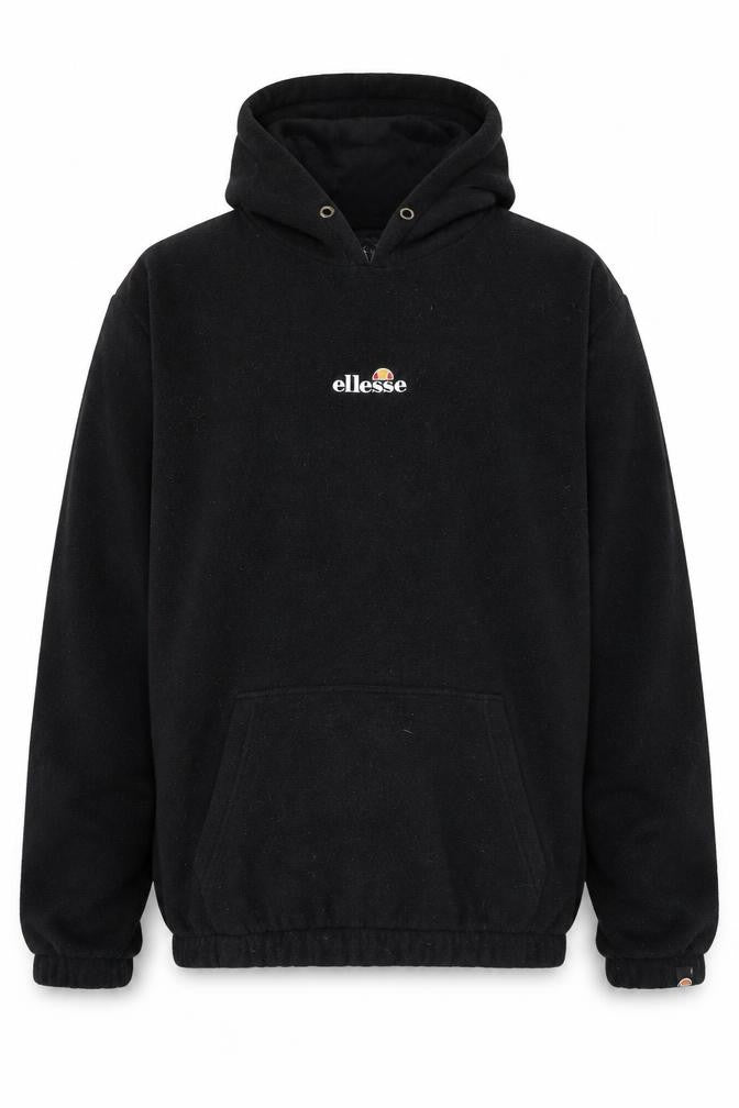 Ellesse Men’s Black XL Pullover Hoodie Logo Fleece Lined