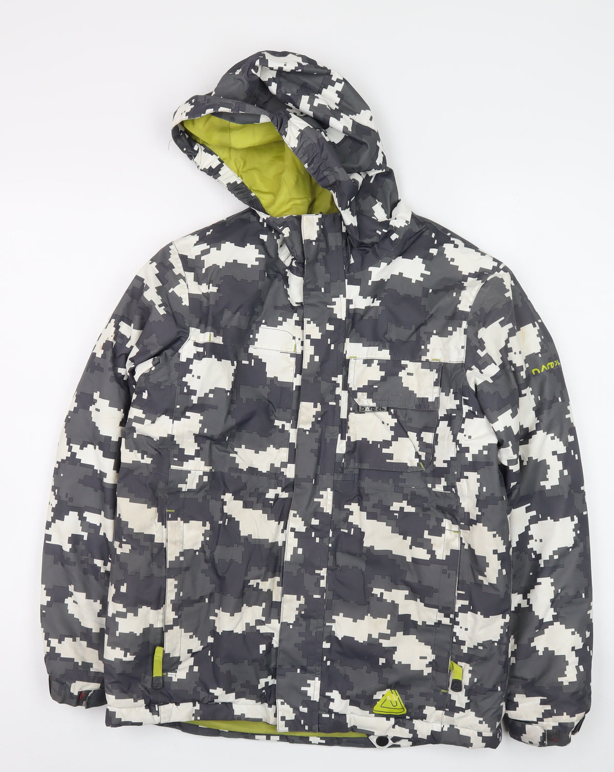 Dare 2b Boys Multicoloured 11-12 Years Ski Jacket Hooded Camo