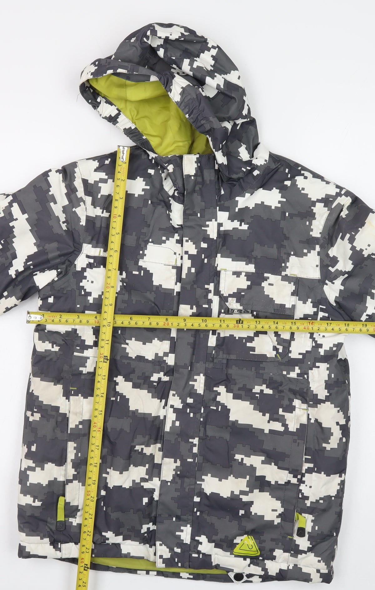 Dare 2b Boys Multicoloured 11-12 Years Ski Jacket Hooded Camo