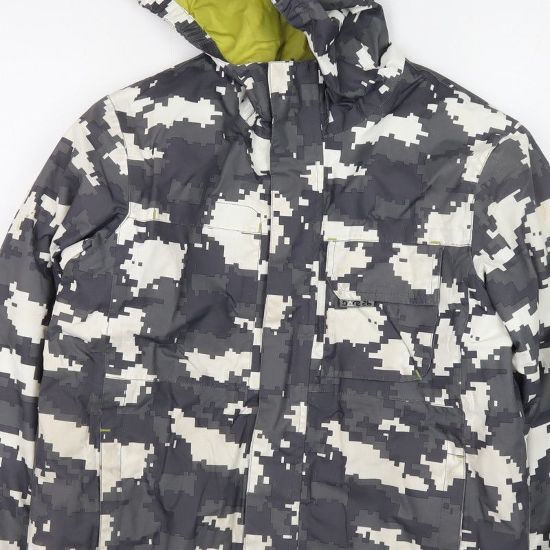 Dare 2b Boys Multicoloured 11-12 Years Ski Jacket Hooded Camo