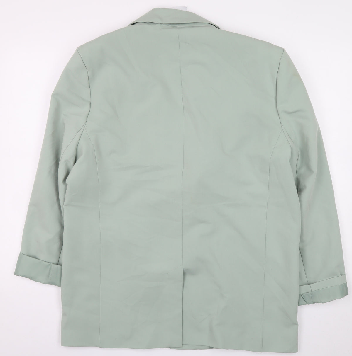 COLLUSION Women's Green UK 8 Tailored Single-Breasted Lined Blazer
