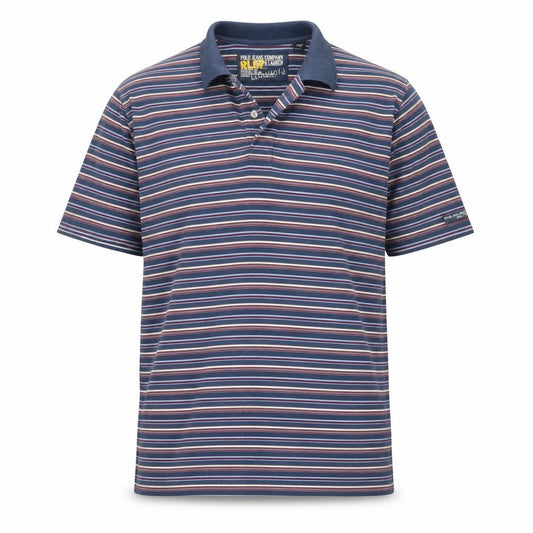 Polo Jeans Ralph Lauren Men’s Blue Striped Cotton Polo Shirt 2XL