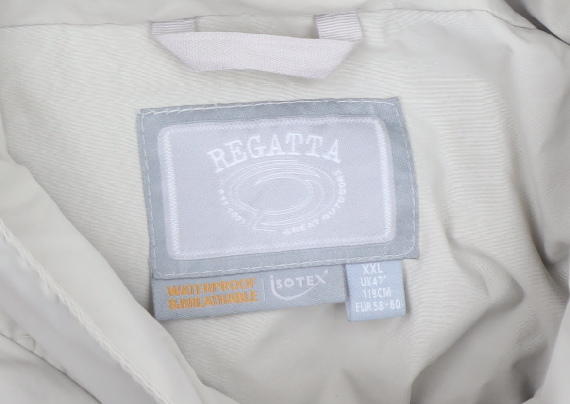 Regatta Men’s Beige XL Waterproof Isotex Outdoor Rain Jacket