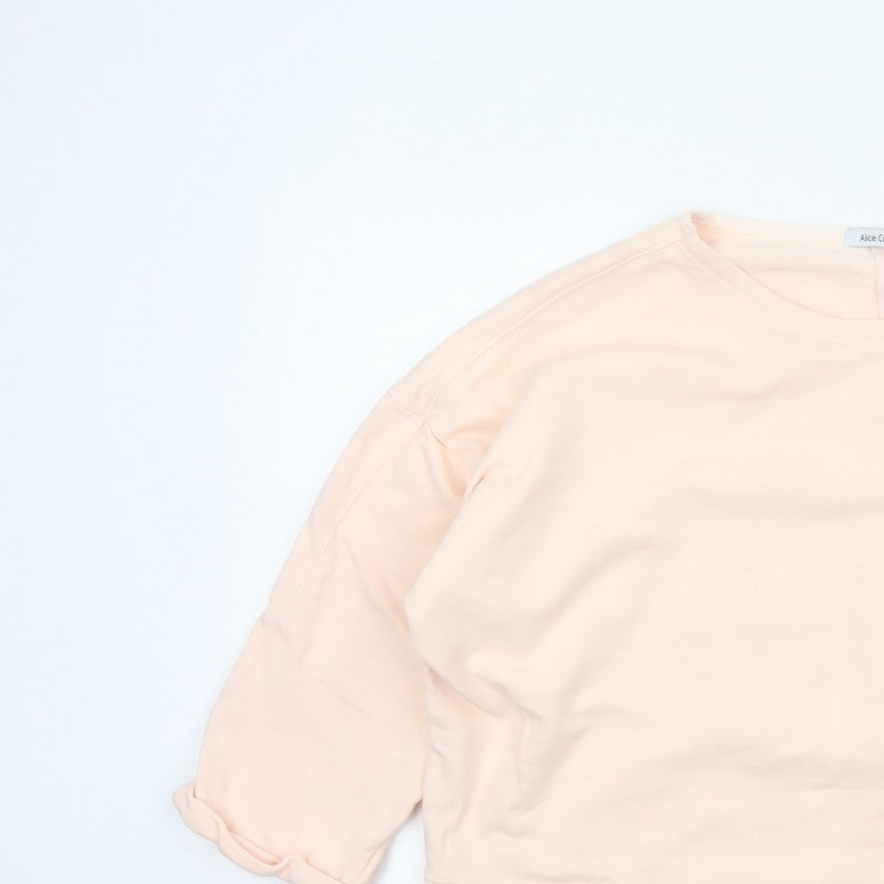 Alice Collins Women’s Pink Cotton Pocket Pullover Sweatshirt UK 18