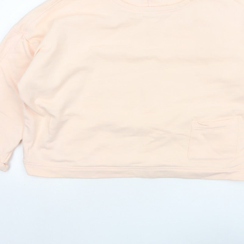 Alice Collins Women’s Pink Cotton Pocket Pullover Sweatshirt UK 18
