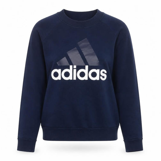 Adidas Women’s Blue S 8-10 Logo Crew Neck Pullover Sweatshirt