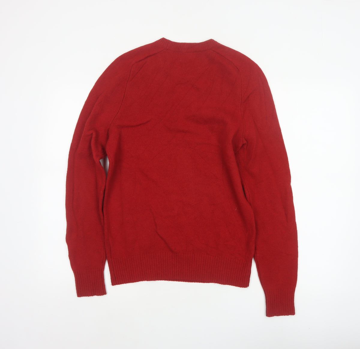 Gap Men Red XS Lambswool Crew Neck Pullover Jumper