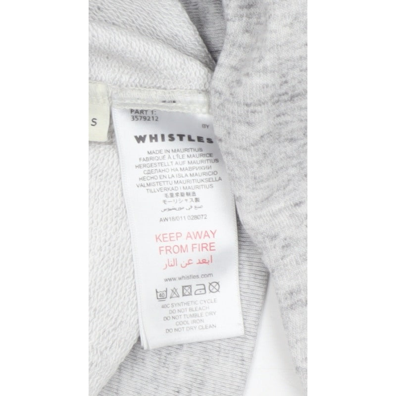 Whistles Women’s Grey S C’est La Vie Embroidered Pullover Sweatshirt