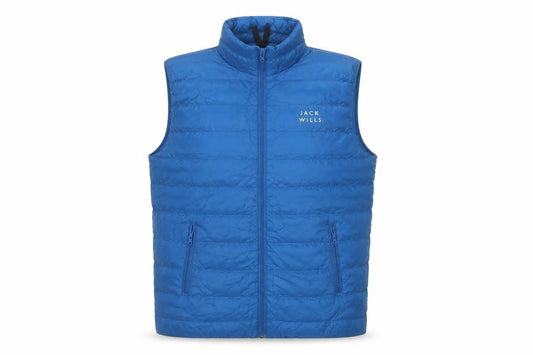 Jack Wills Men’s Blue M Quilted Down Puffer Gilet Bodywarmer