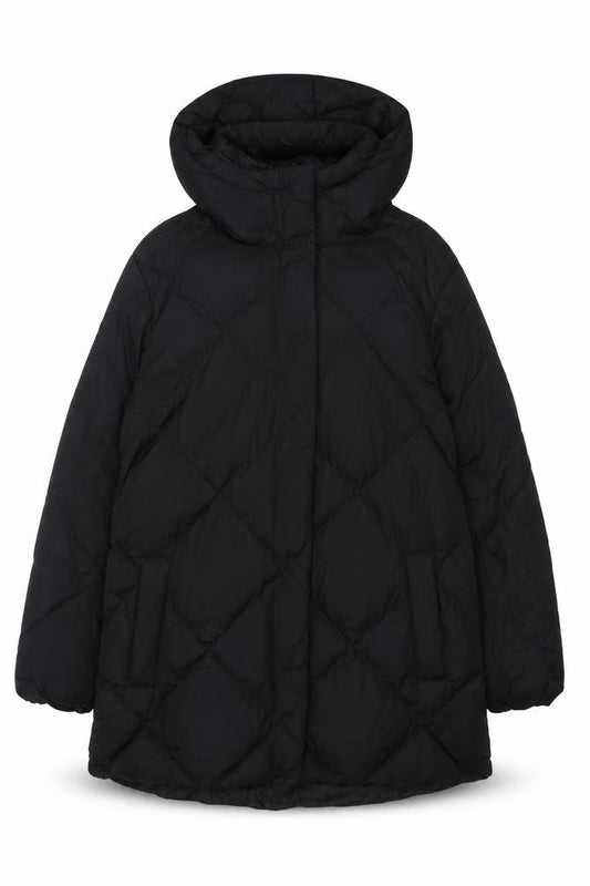 Marks and Spencer Women's Black UK 14 Quilted Hooded Down Puffer Coat