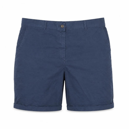 Marks & Spencer Women’s Blue Size 16 Cotton Chino Cuffed Shorts