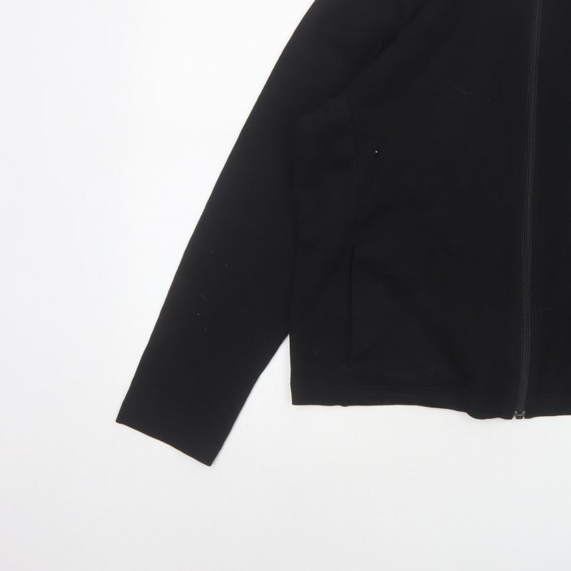 Marks and Spencer Women's Black UK 16 Basic Full Zip Stretch Jacket