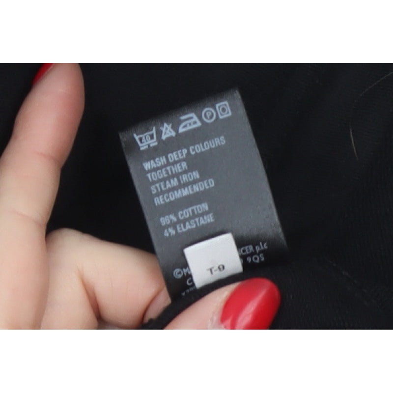 Marks and Spencer Women's Black UK 16 Basic Full Zip Stretch Jacket
