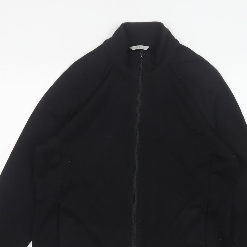 Marks and Spencer Women's Black UK 16 Basic Full Zip Stretch Jacket