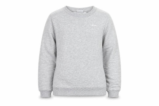 Slazenger Boys Grey 11-12 Years Pullover Fleece Sweatshirt Logo