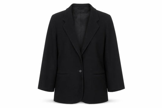 L.L.Bean Women's Black UK 10 Single-Breasted Blazer Made in USA