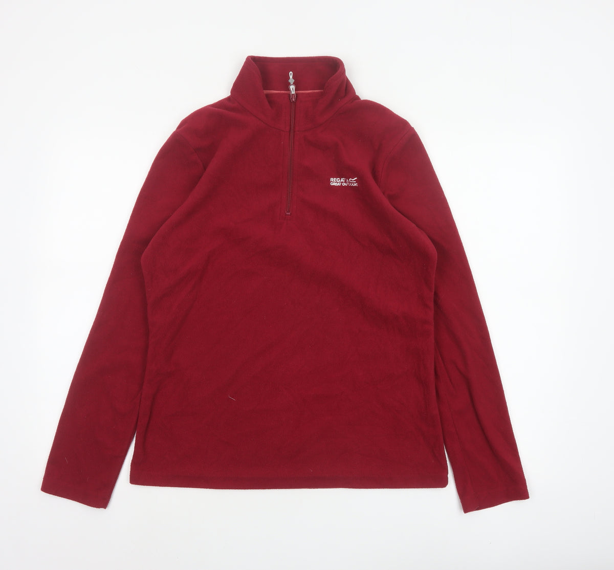 Regatta Women Red UK 10 1/4 Zip Fleece Pullover Sweatshirt