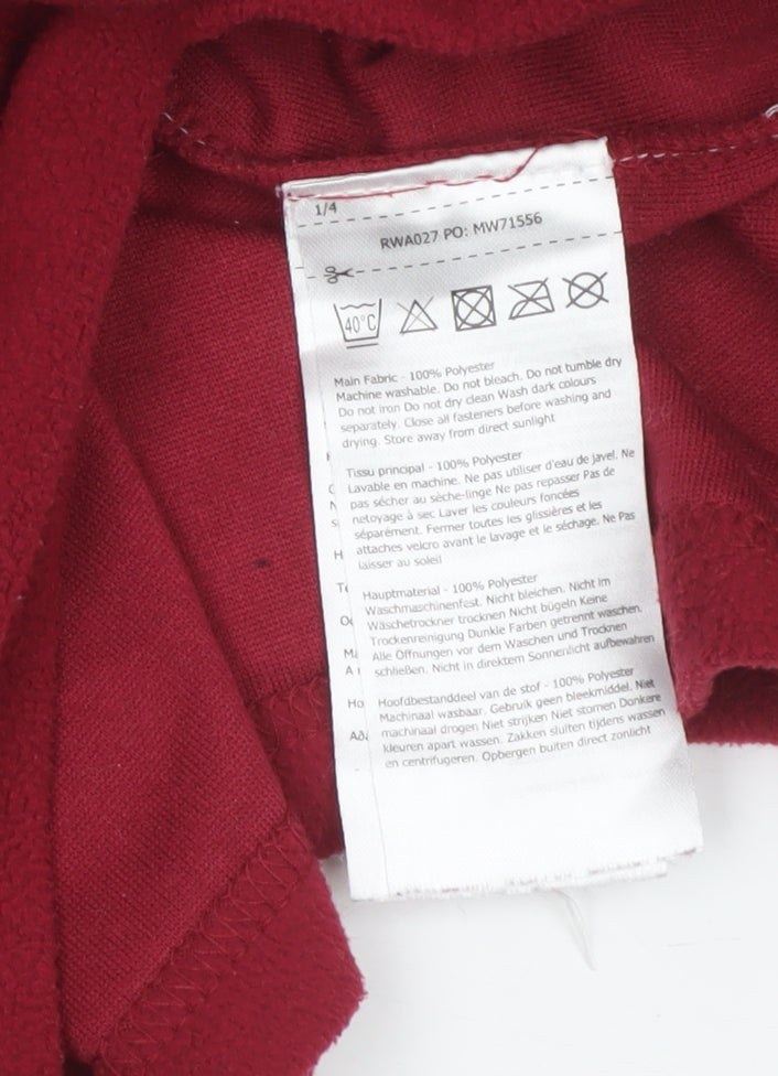 Regatta Women Red UK 10 1/4 Zip Fleece Pullover Sweatshirt