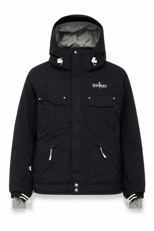 No Fear Women’s Black Size 8 Waterproof Hooded Ski Jacket