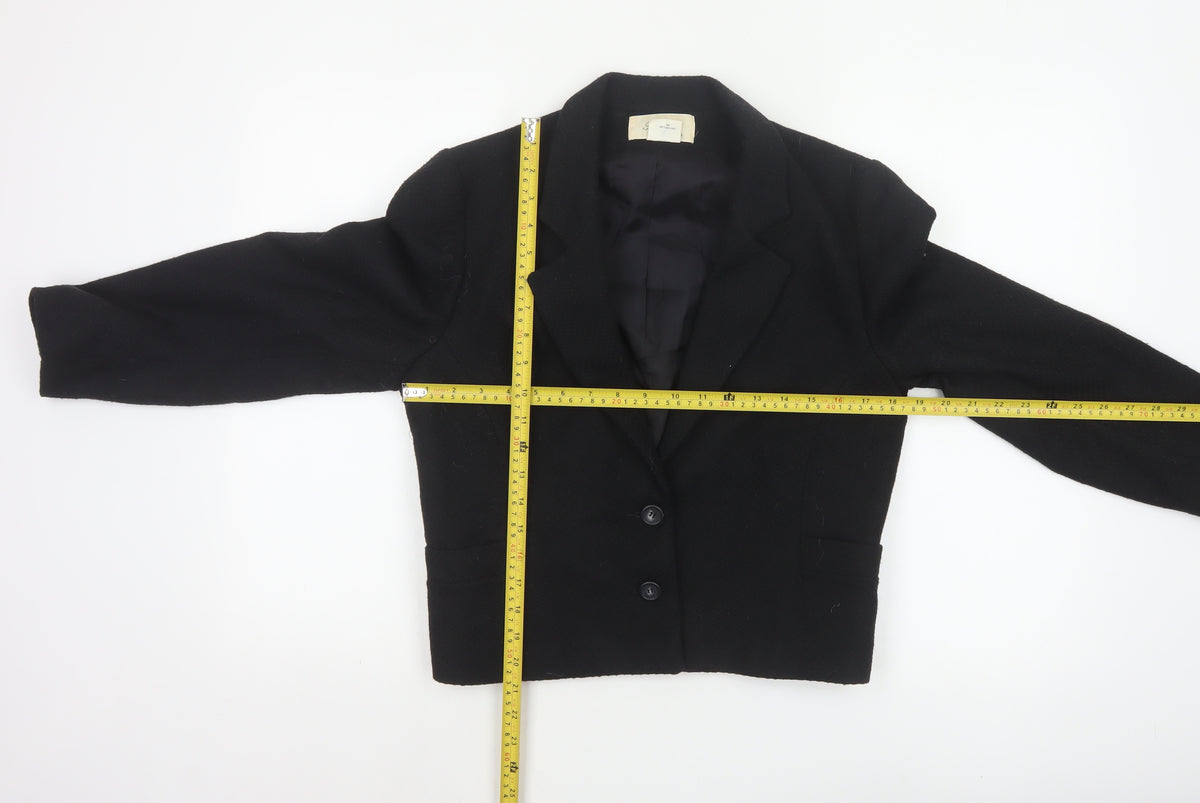 Blake Petites Women’s Black UK 12 Wool Blend Tailored Blazer Jacket