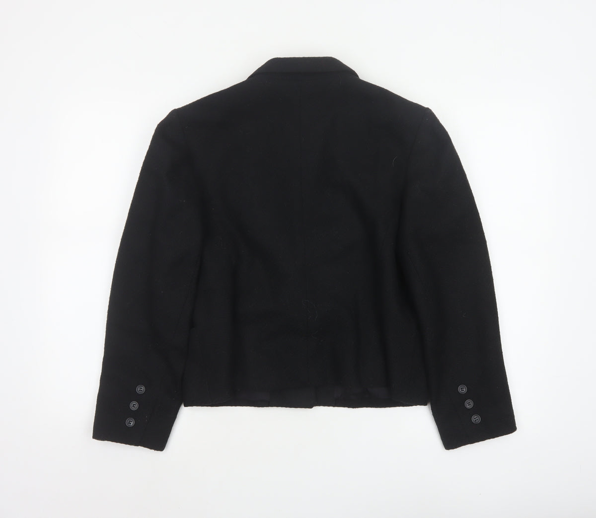 Blake Petites Women’s Black UK 12 Wool Blend Tailored Blazer Jacket