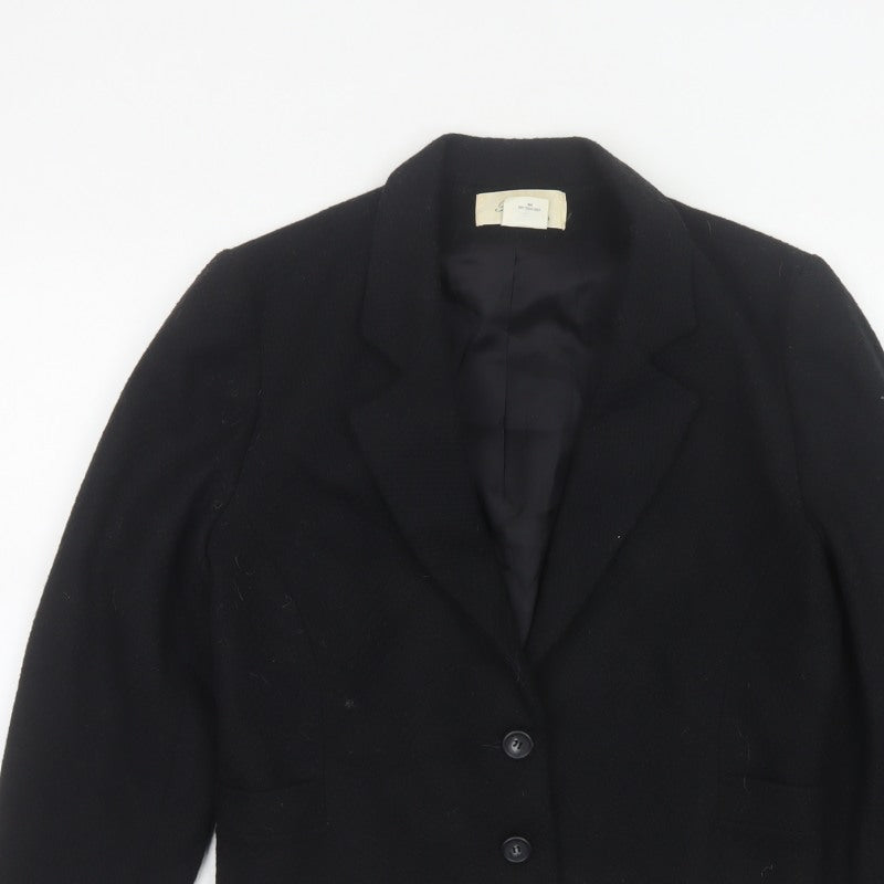 Blake Petites Women’s Black UK 12 Wool Blend Tailored Blazer Jacket