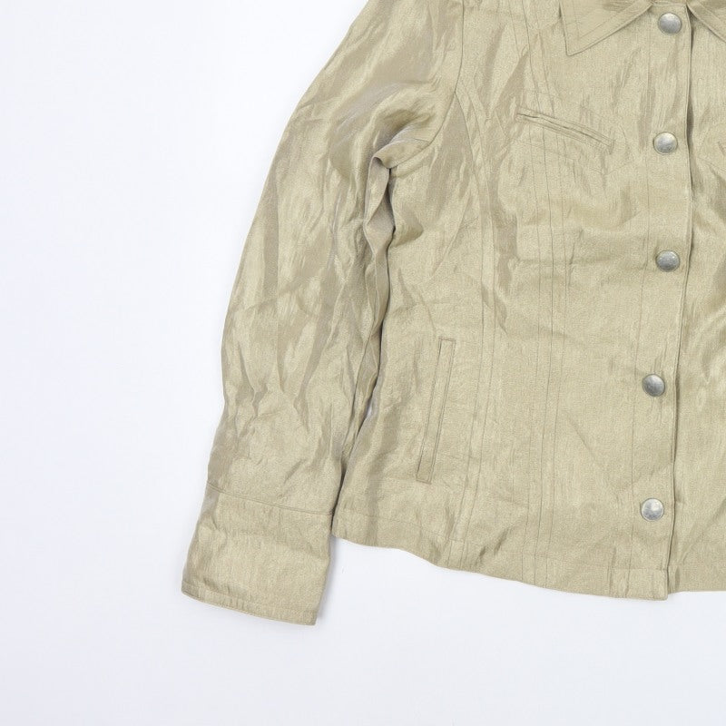 Tribal Women’s Beige Size 10 Tailored Lined Five Button Blazer