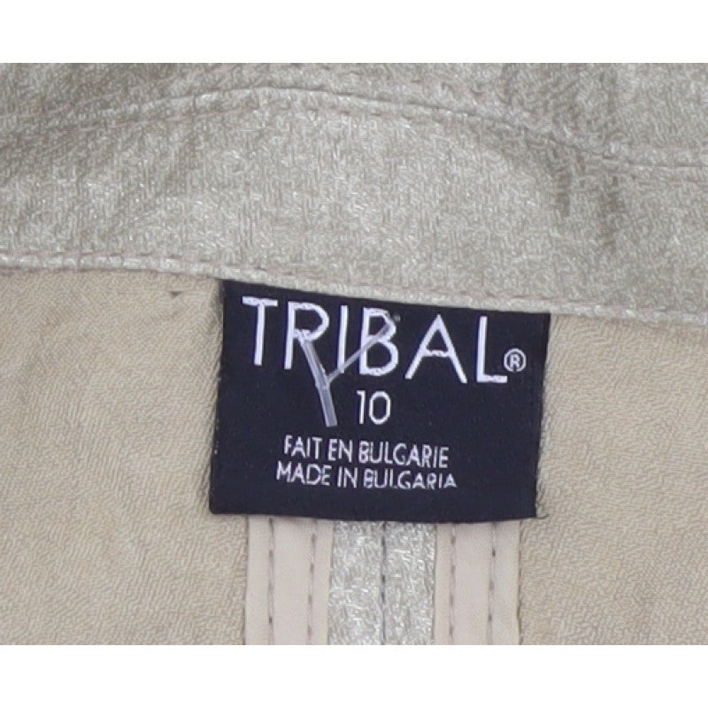 Tribal Women’s Beige Size 10 Tailored Lined Five Button Blazer