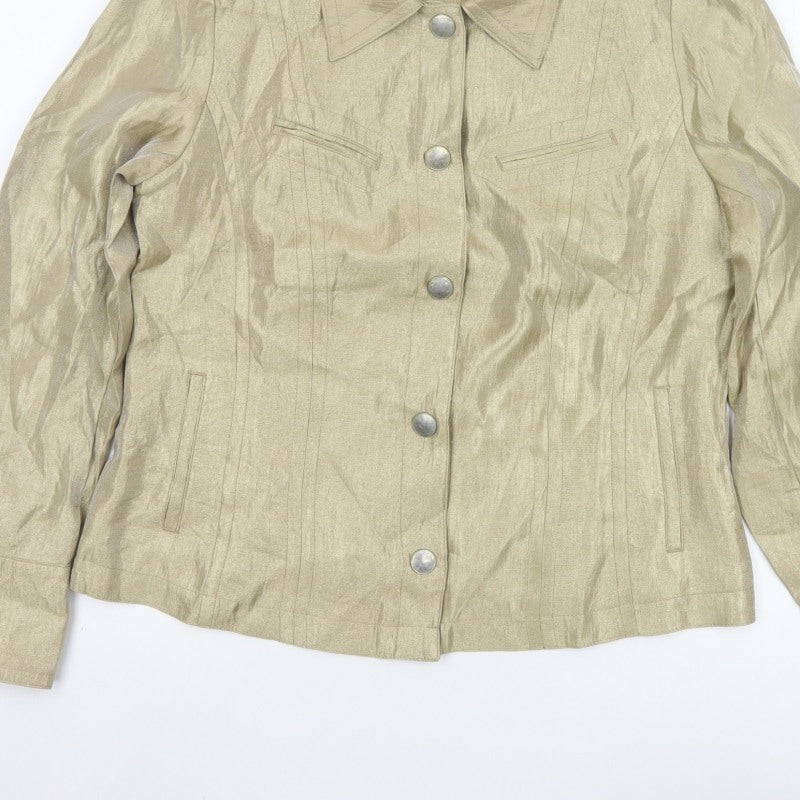 Tribal Women’s Beige Size 10 Tailored Lined Five Button Blazer