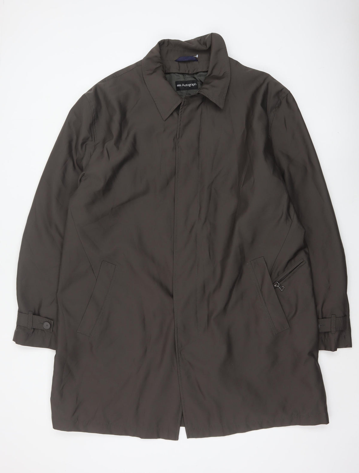 Marks & Spencer Autograph Men's Grey XL Water Resistant Rain Coat