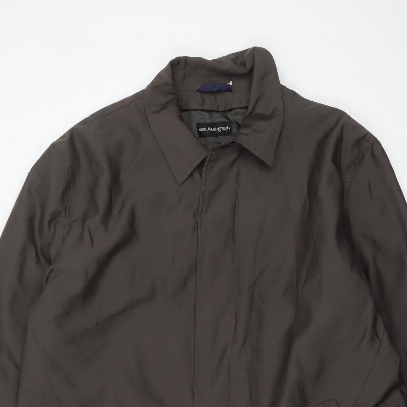 Marks & Spencer Autograph Men's Grey XL Water Resistant Rain Coat