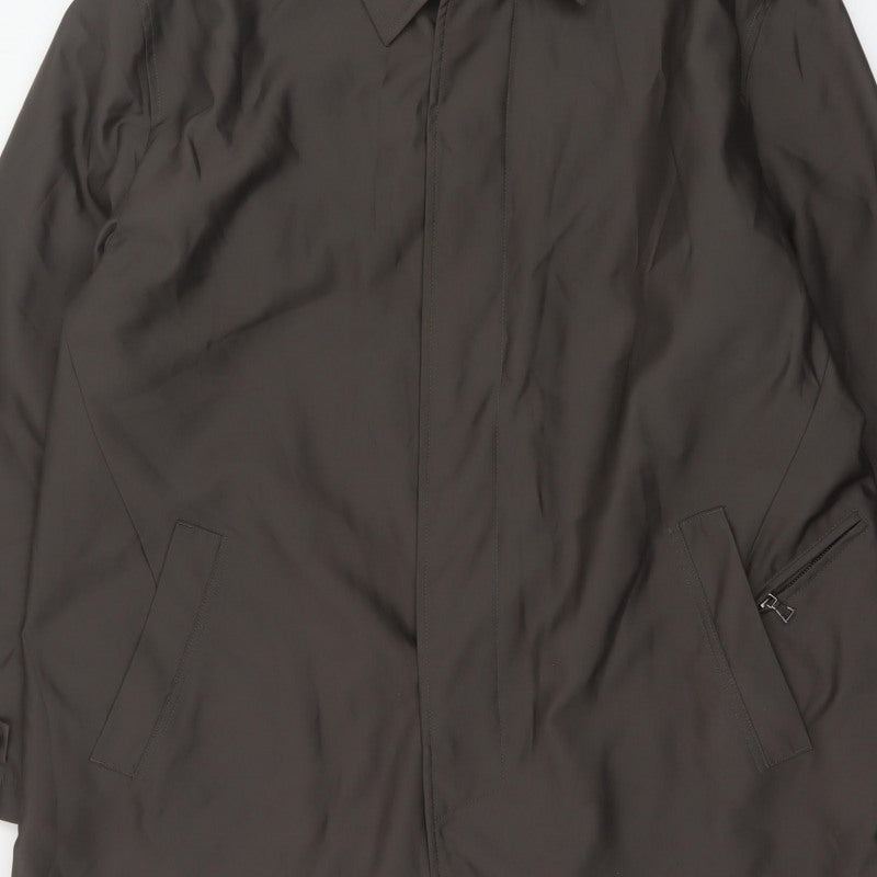 Marks & Spencer Autograph Men's Grey XL Water Resistant Rain Coat