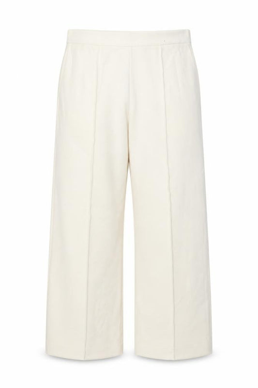 Marks & Spencer Women Ivory Size 14 Wide Leg Trousers Pockets