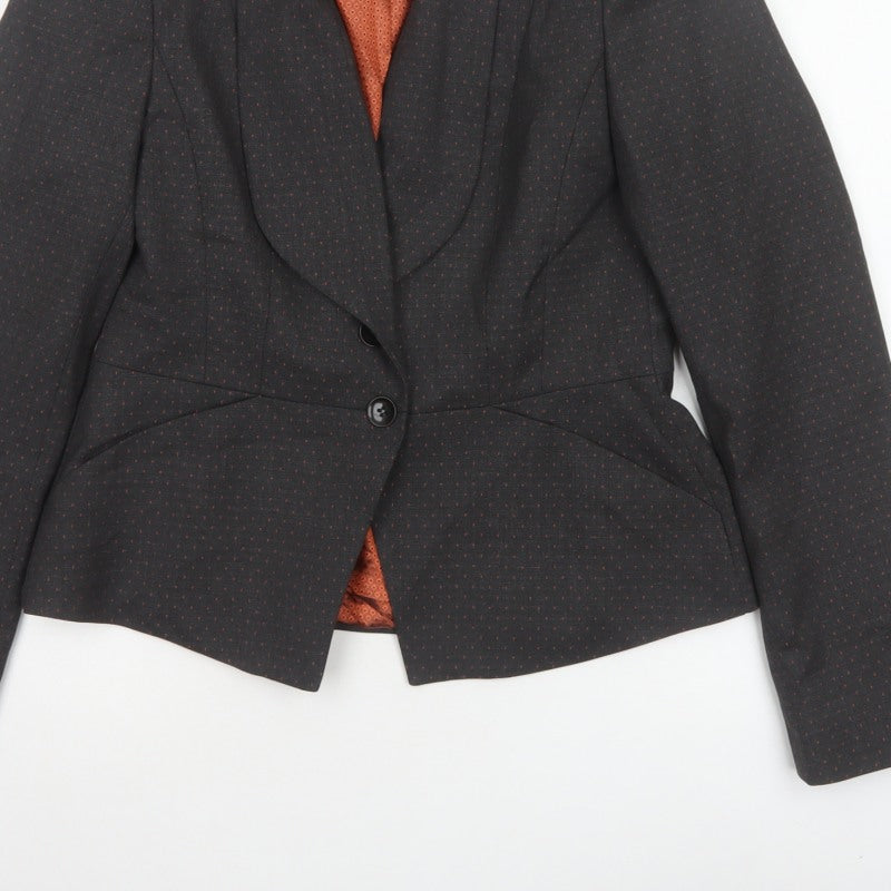 Next Women’s Black Size 10 Polka Dot Tailored Blazer Jacket