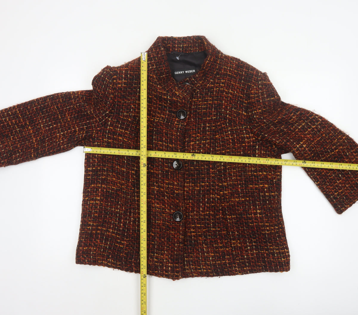 Gerry Weber Womens Multicoloured UK 16 Tweed Basic Jacket