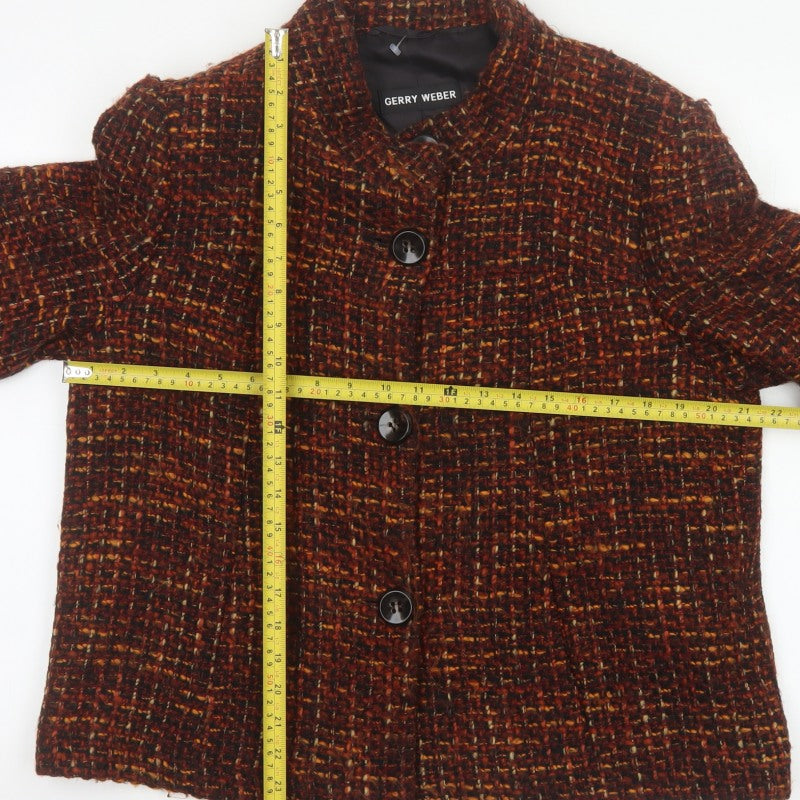 Gerry Weber Womens Multicoloured UK 16 Tweed Basic Jacket