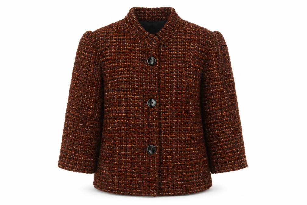 Gerry Weber Womens Multicoloured UK 16 Tweed Basic Jacket