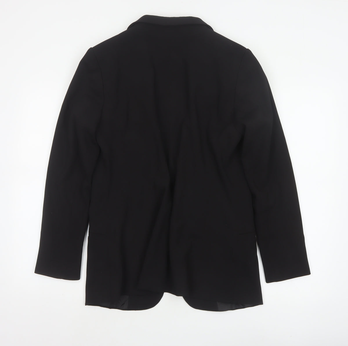 H&M Women’s Black UK 14 Regular Tailored Lined Blazer Jacket