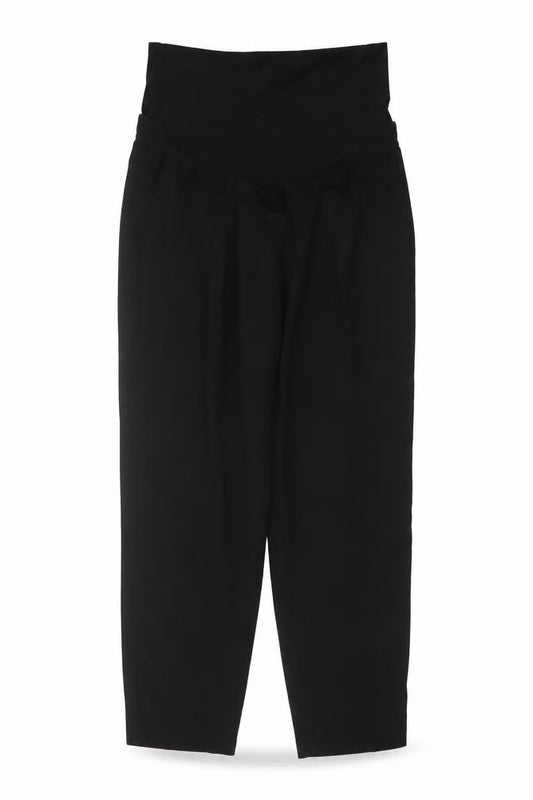 H&M MAMA Women’s Black UK 12 Maternity High Rise Tapered Trousers